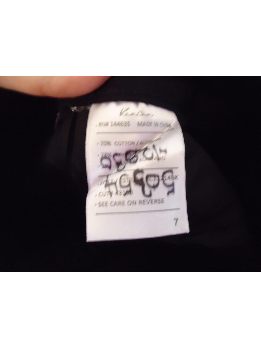 Kancan High Rise Super Skinny Estilo Jeans Rn144635 Juniors Size 7 Black - Picture 3 of 7